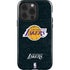 NBA Los Angeles Lakers Black Primary Logo iPhone 15 Pro Impact Case